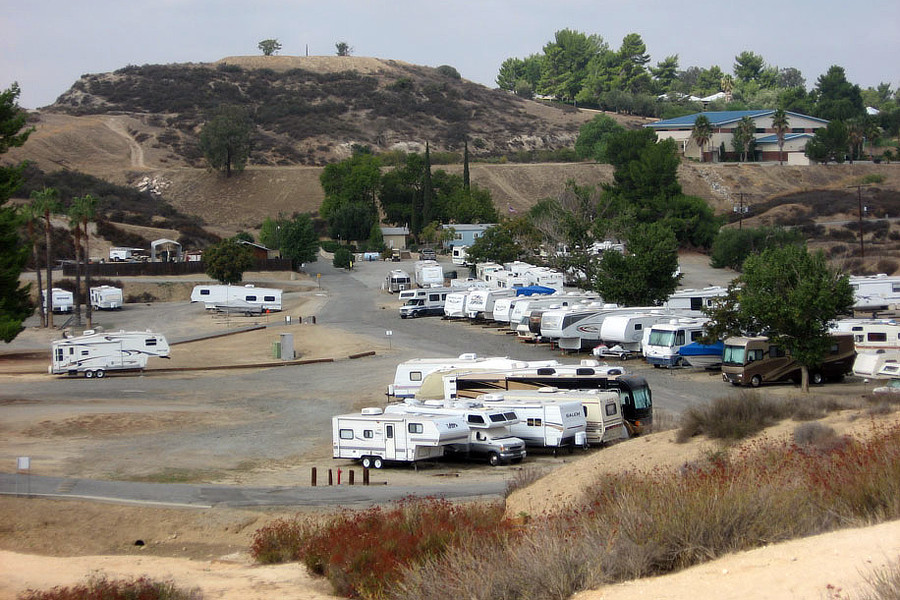 View over the campground